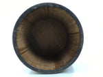Antique C1900 Japanese Handmade Wood Masu Ittomasu Rice Bucket Dark Brown BK47