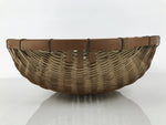 Antique C1900 Japanese Handwoven Bamboo Drying Basket Kago Zaru 45 cm Long B266