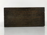 Antique Japanese Buddhist Altar Fitting Wooden Kuge Offering Stand 2pc Box BA816