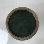 Antique Japanese Cloisonné Enamel Flower Vase Kabin Shippo Yusen Green FK95