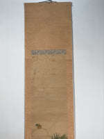 Antique Japanese Hanging Scroll Kakejiku New Year Kagamimochi Mouse Color KJ187