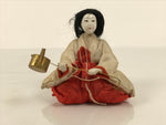 Antique Japanese Hina Doll Ningyo Court Lady Girls Day Ohinasama Silk Wood ID672