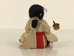 Antique Japanese Hina Doll Ningyo Court Lady Girls Day Ohinasama Silk Wood ID672