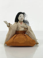 Antique Japanese Hina Doll Ningyo Court Lady Girls Day Ohinasama Silk Wood ID673