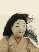 Antique Japanese Hina Doll Ningyo Court Lady Girls Day Ohinasama Silk Wood ID673