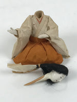 Antique Japanese Hina Doll Ningyo Court Lady Girls Day Ohinasama Silk Wood ID673