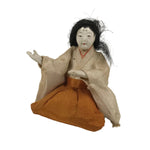 Antique Japanese Hina Doll Ningyo Court Lady Girls Day Ohinasama Silk Wood ID673