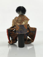 Antique Japanese Hina Doll Ningyo Court Musician Drum Girls Day Silk Wood ID665
