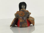 Antique Japanese Hina Doll Ningyo Court Musician Fan Girls Day Silk Wood ID666