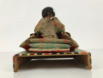 Antique Japanese Hina Doll Ningyo Princess Girl's Day Ohinasama Silk Wood ID662