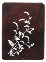 Antique Japanese Katagami Paper Kimono Stencil Chenille Plant Benihimonoki A801