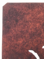 Antique Japanese Katagami Paper Kimono Stencil Chenille Plant Benihimonoki A801