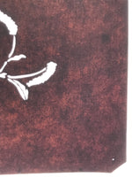 Antique Japanese Katagami Paper Kimono Stencil Chenille Plant Benihimonoki A801