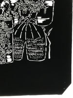 Antique Japanese Katagami Paper Kimono Stencil Katazome Hina Tachibina A807