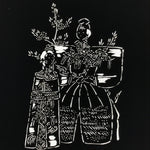 Antique Japanese Katagami Paper Kimono Stencil Katazome Hina Tachibina A807