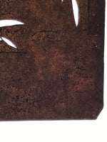 Antique Japanese Katagami Paper Kimono Stencil Katazome Lily Flowers Yuri A808