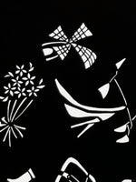 Antique Japanese Katagami Paper Kimono Stencil Katazome Travel Theme Design A802