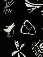 Antique Japanese Katagami Paper Kimono Stencil Katazome Travel Theme Design A802