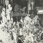 Antique Japanese Postcard Inside Senjyokaku Shrine C1920 Itsukushima BW PC141