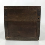 Antique Japanese Wooden Cash Box Chest Zenibako Kinko Safe Lockbox 1 Drawer X148
