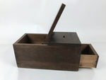 Antique Japanese Wooden Cash Box Chest Zenibako Kinko Safe Lockbox 1 Drawer X148