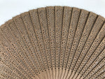 Chinese Carved Sandalwood Folding Fan Sensu Vtg Floral Pattern White Tassel 5D22