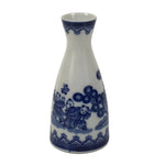 Chinese Porcelain Sake Bottle Tokkuri Vtg Karako Tang Children Blue White TS839
