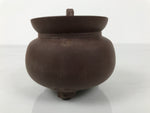 Chinese Yixing Clay Teapot Vtg Lidded Zisha Kyusu Shishi Lion Ceramic Brown Y519