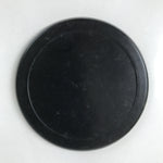 Japanese Abalone Shell Drink Saucer Vtg Chataku Coaster 5pc Black Resin L391