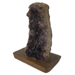 Japanese Amethyst Crystal Geode Viewing Stone Zen Buddhist Suiseki Statue JK850