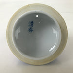 Japanese Arita Ware Ceramic Lidded Teapot Vtg Blue White Leaves W/ Strainer Y248