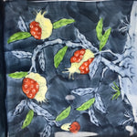 Japanese Arita Ware Ceramic Serving Dish Vtg Square Pomegranate Fruit Y251