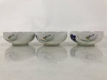 Japanese Arita Ware Porcelain Small Bowls 6pc Set Vtg Kozuke Blue Flower PX792