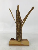 Japanese Bamboo Daffodil Flower Decorative Statue Vtg Suisen Folk Craft Art ST69