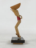 Japanese Bamboo Figurine Awa Odori Vtg Awaji Island Folk Decoration KF674