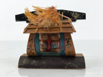 Japanese Bamboo Kokeshi Doll Vtg Kimono Couple Figurine Palanquin Hakone KF829