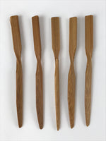 Japanese Bamboo Tea Ceremony Sweets Pick Kashikiri Youji 5pc Wagashi Knife JK681