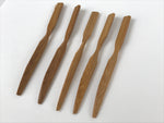Japanese Bamboo Tea Ceremony Sweets Pick Kashikiri Youji 5pc Wagashi Knife JK681