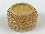 Japanese Bamboo Weave Drink Saucer 5pc Set Vtg Chataku Coaster Takeami UR933