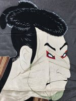 Japanese Bento Box Wrapping Cloth Furoshiki Rayon Fabric Kabuki Gray FU178