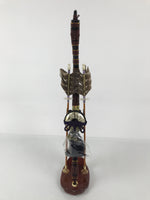 Japanese Bow Arrow Hamayumi Display Stand Vtg Boys Day New Year Wood ID654