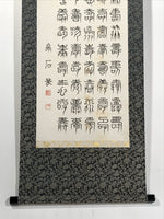 Japanese Boxed Hanging Scroll Kakejiku 100 Longevity Hyakujyu Calligraphy KJ163