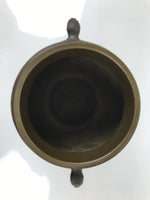 Japanese Bronze Usubata Flower Vase Vtg Ikebana Arrangement 2pc Kabin UB61