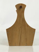 Japanese Brushed Lacquer Wood Drink Saucer Vtg Chataku Coaster 6c Brown LWB135