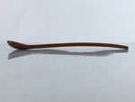 Japanese Brushed Lacquer Wood Parfait Spoon Vtg Long Handle Flatware Brown JK738
