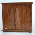 Japanese Brushed Lacquer Wood Tansu Storage Chest Vtg Haribako 3 Drawers T389