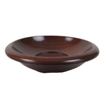 Japanese Brushed Lacquer Wooden Drink Saucer Zelkova Chataku Coaster Brown L464