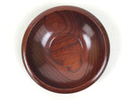 Japanese Brushed Lacquer Wooden Drink Saucer Zelkova Chataku Coaster Brown L465