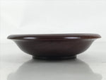 Japanese Brushed Lacquer Wooden Drink Saucer Zelkova Chataku Coaster Brown L465