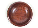 Japanese Brushed Lacquer Wooden Drink Saucer Zelkova Chataku Coaster Brown L466
